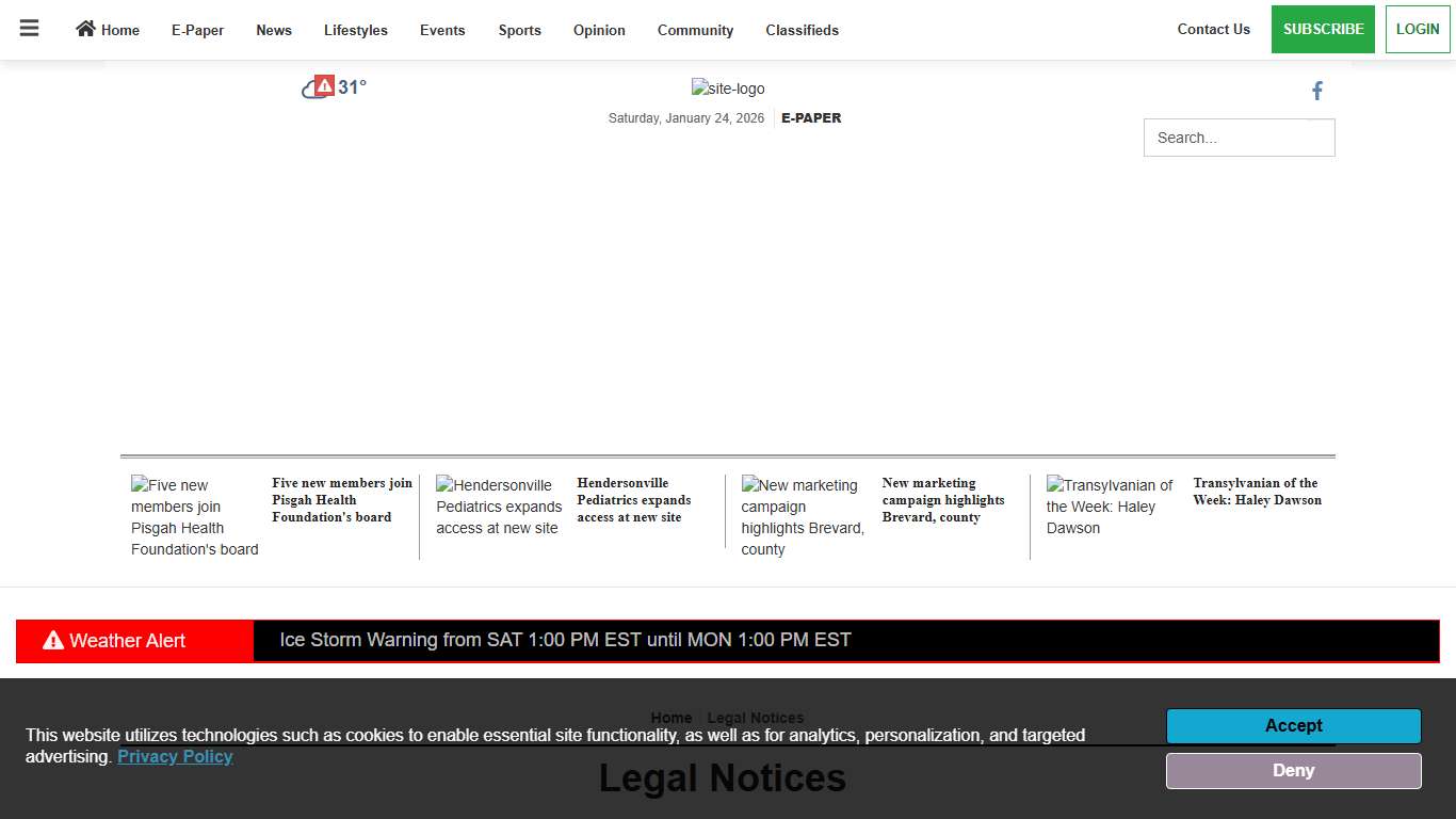 Legal Notices transylvaniatimes.com