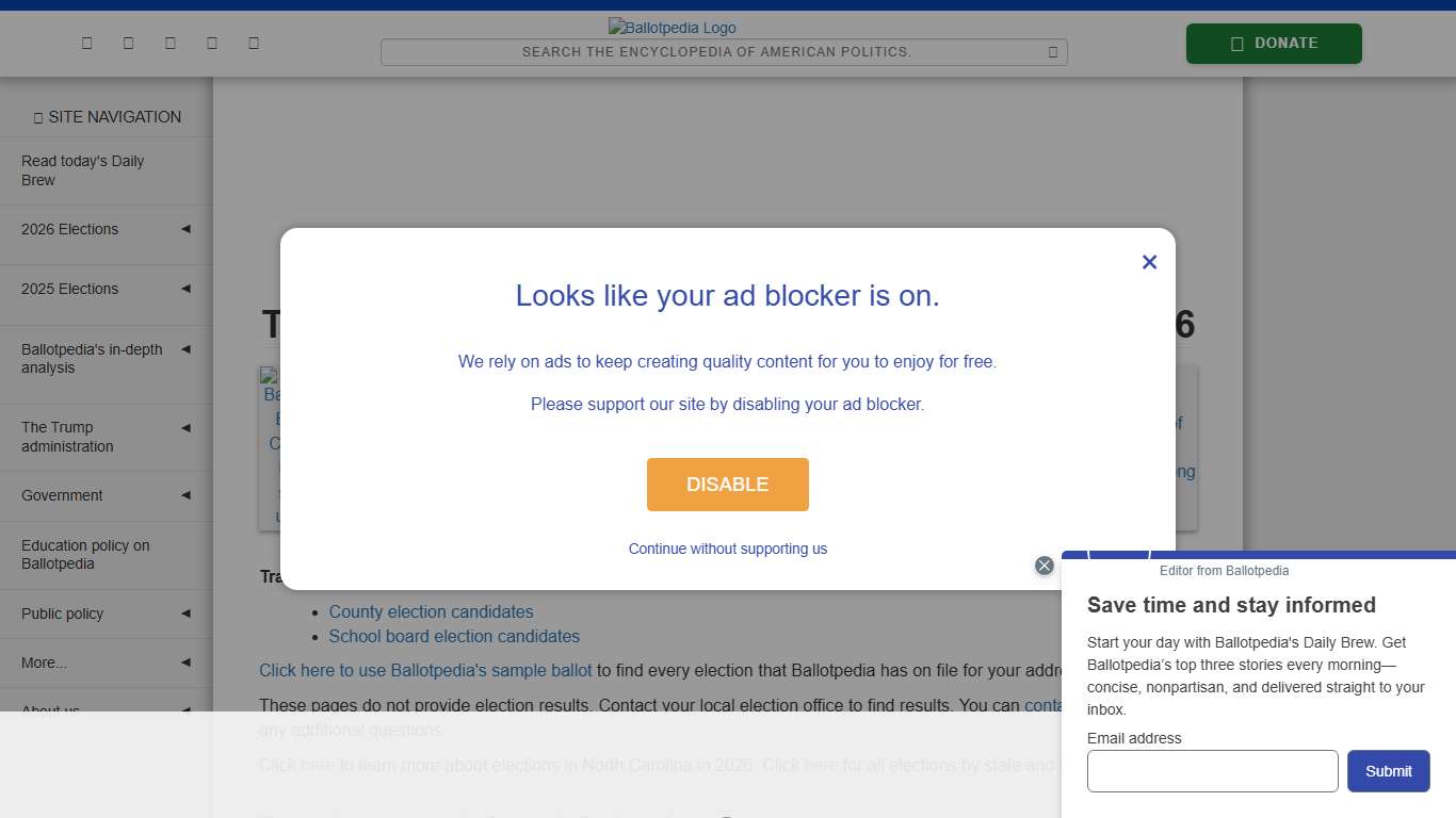 Transylvania County, North Carolina, elections, 2026 - Ballotpedia